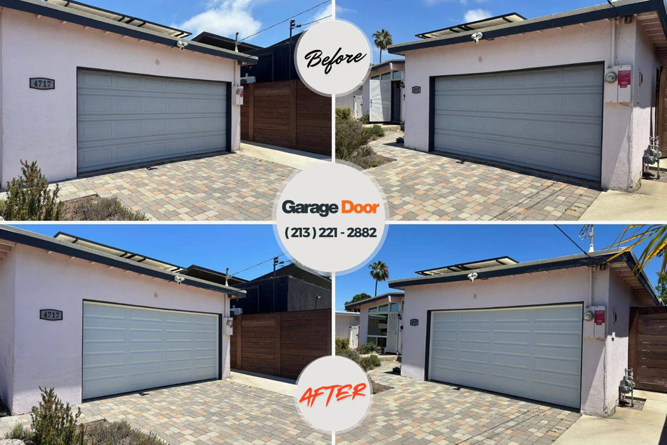 Before and after: garage door repair Gladeville, TN